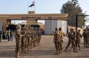 الجيش المصري قرب معبر رفح