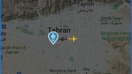 صور تظهر خلو المجال الجوي فوق طهران من الطائرات المدنية